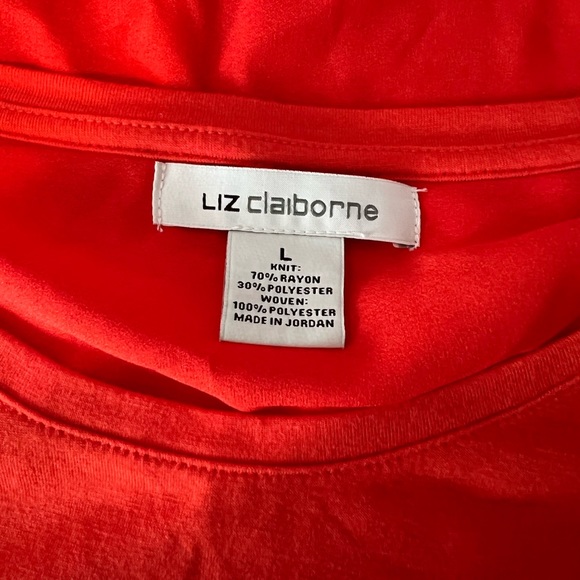 Liz Claiborne sleeveless top size large - Picture 3 of 3